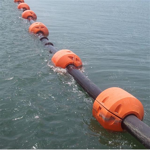 水库清淤工程水面管道浮漂 8寸排泥疏浚管道浮筒配套浮体