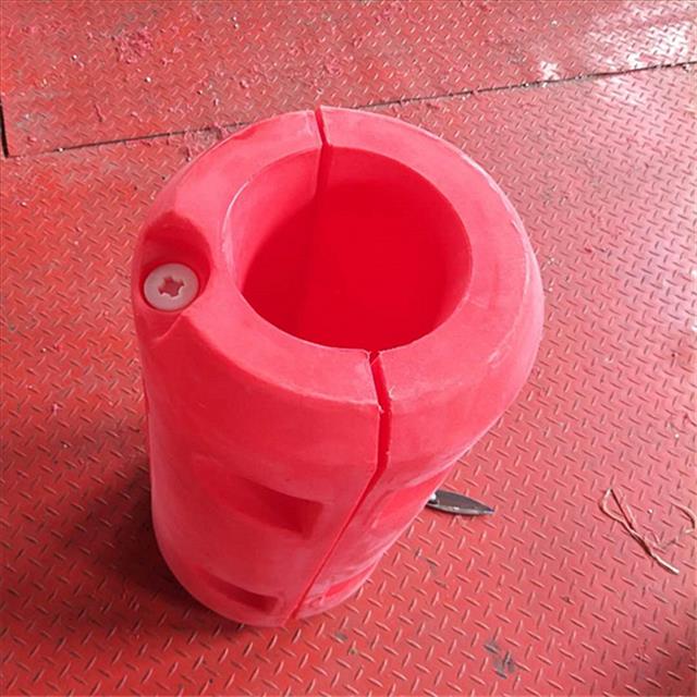 聚乙烯材质水面管道浮体 管径4寸输水管道浮筒