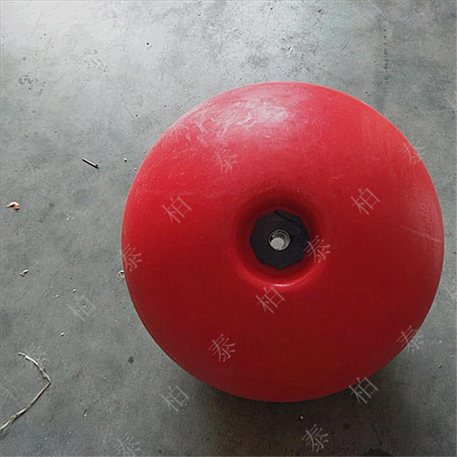 通孔串连警戒排浮球 天蔚直径40公分单耳塑料浮球