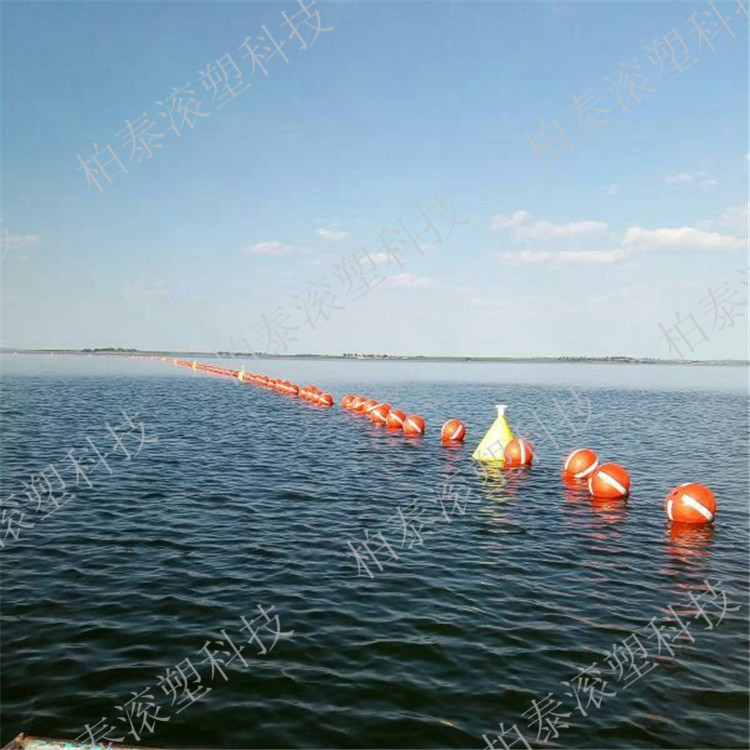EPS填充实心塑料浮球 内河施工区域警戒排浮球
