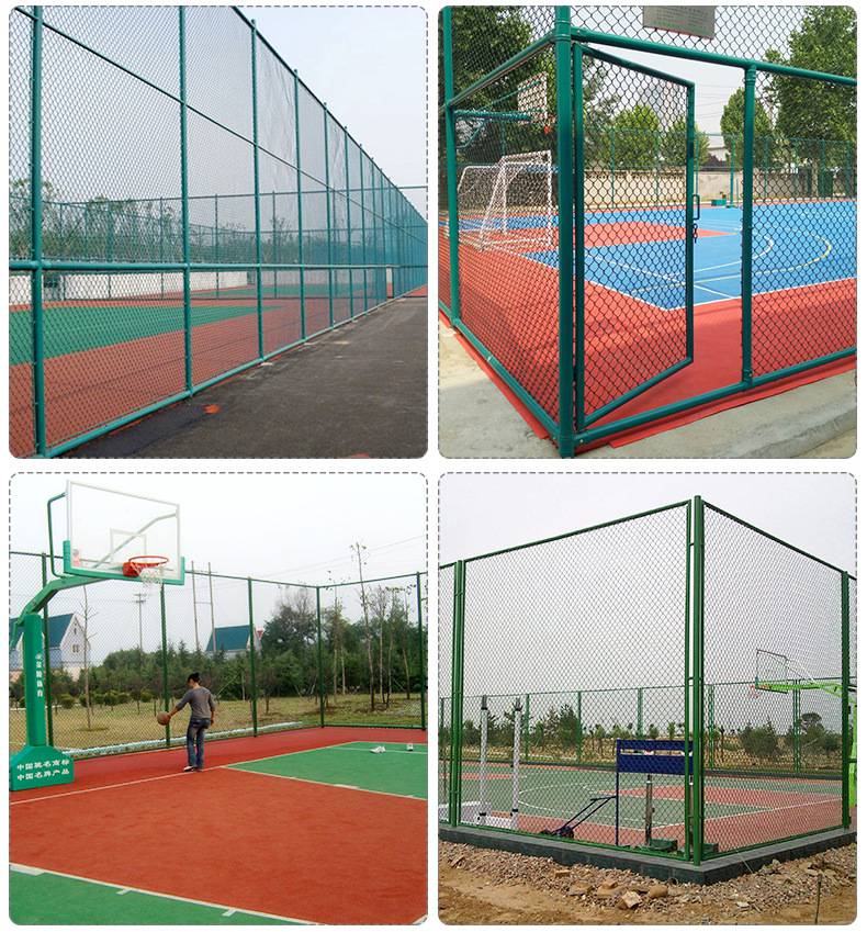 厂家定制浸塑 球场围栏 球场护栏网 尺寸均可定做 及时发货 球场围网 实地测量安装球场围网