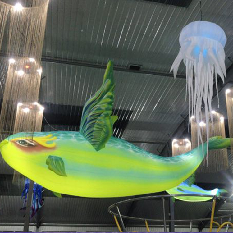 10m大型*鲸鱼充气仿真鲸鱼模型海洋馆装饰气模景区景观装饰