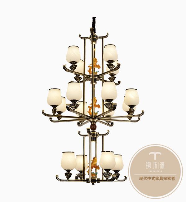 新中式灯具的特点-家居中式灯具批发厂家-铜木源招商