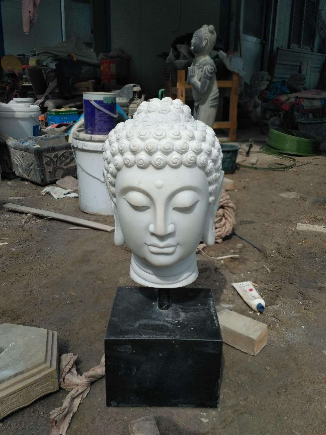 昆明佛像厂家 石雕弥勒佛像