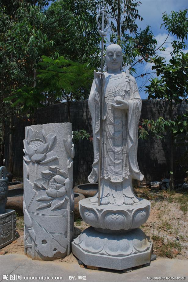 宁波汉白玉石雕佛像