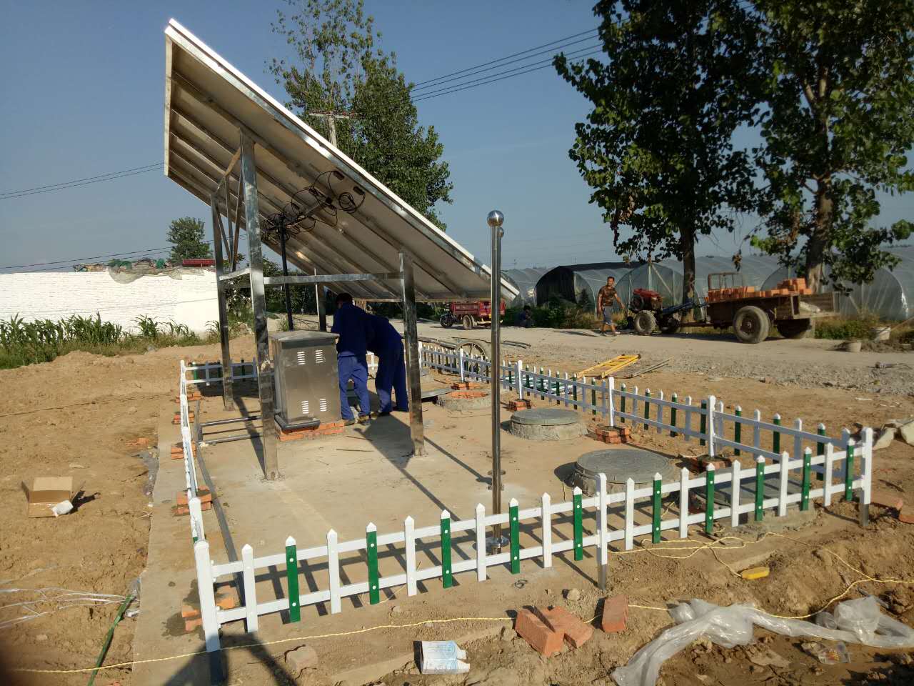 宜昌太阳能微动力污水处理设备 现场调试 全新二代产品