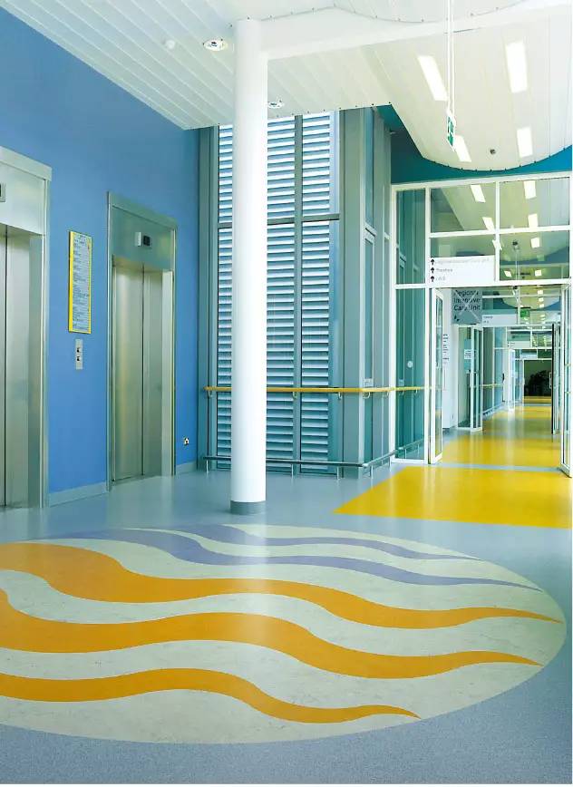 亚麻地板，商用地胶地板防静电pvc塑胶地板优势