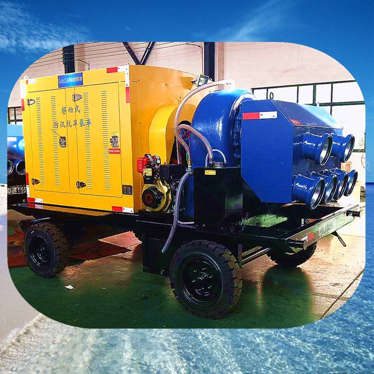 防汛排涝潍柴动力移动泵车KDZY300-800-14 实心轮胎铸铁柴油机水泵