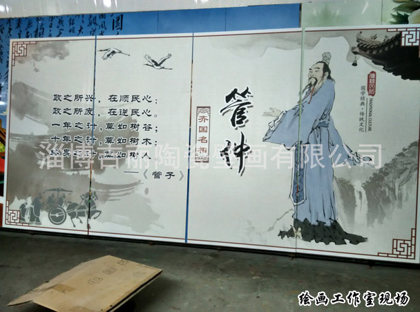 山东大型手绘壁画批发 淄博吉丽陶瓷壁画供应