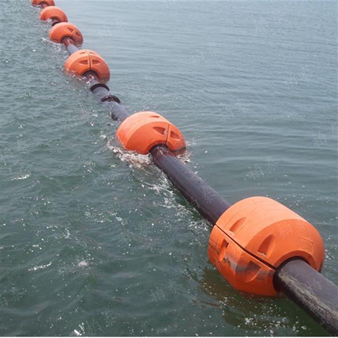 河道清淤管道浮筒 8寸塑料夹管子浮体