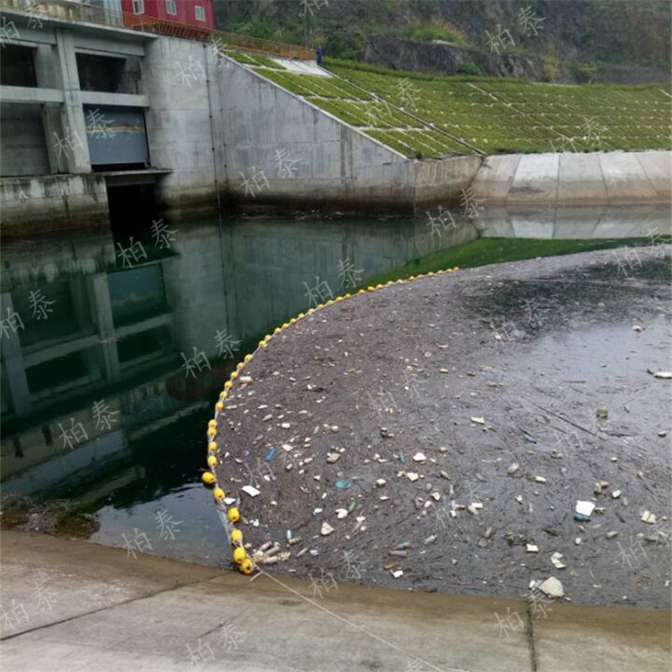 河道拦漂装置浮筒 直径40公分塑料拦污排