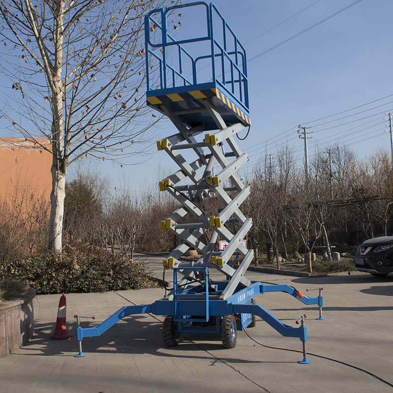 中汇申特移动剪叉式升降机 电动液压平台 4-10米高空作业车