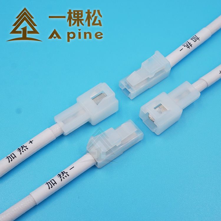 端子线厂家供应电池加热硅胶线束带线号管玻纤硅胶管线束加工