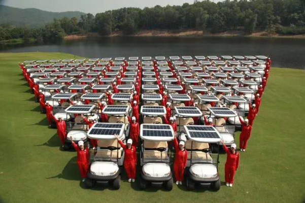 山东太阳能高尔夫球车 景区旅游观光车生产厂家