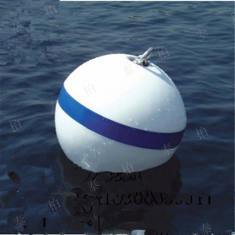 航道险滩暗礁标识浮球 直径50公分锚固定塑料浮漂球供应