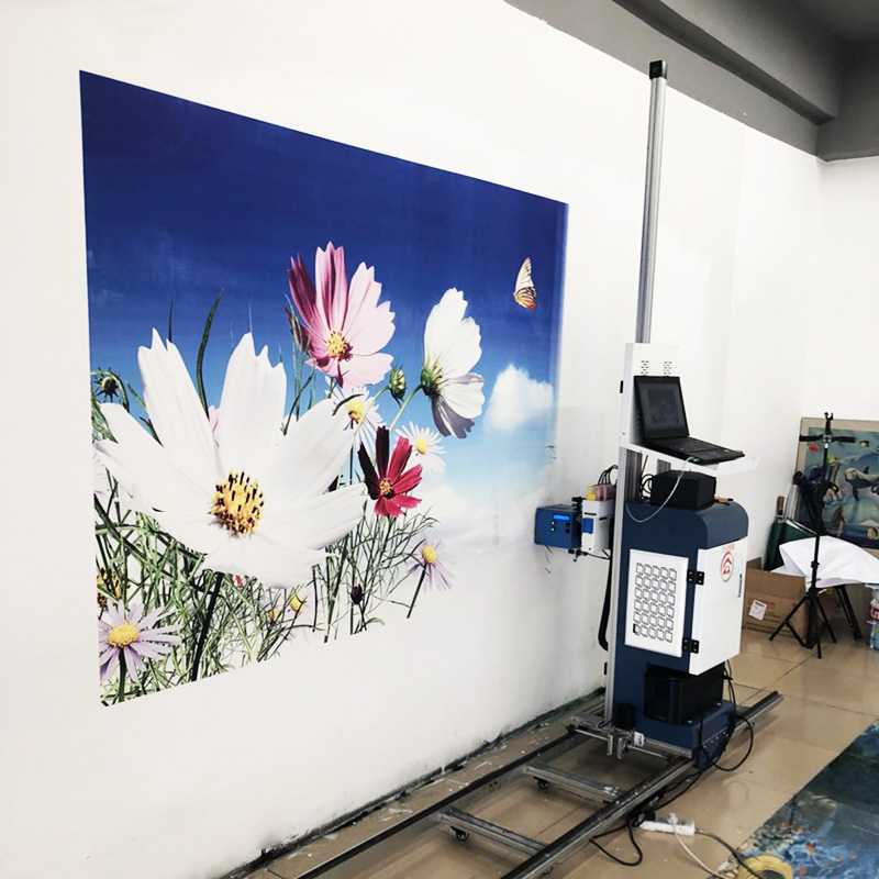 深圳弘彩数码直销3D墙面高精度背景墙壁画打印机室内户外自动大型喷绘彩绘