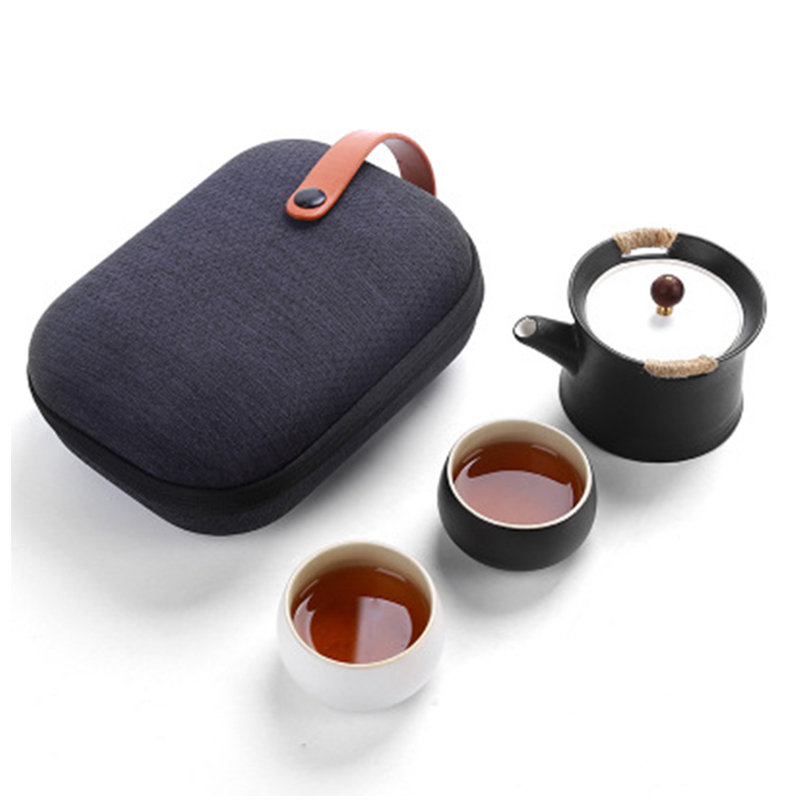 定制旅行茶具一壶二杯功夫茶具套装便携式企业礼品 结缘