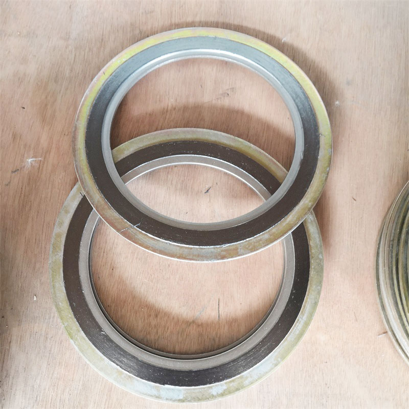 D2321石墨金属缠绕垫片DN25-100碳钢外环不锈钢内环法兰垫片