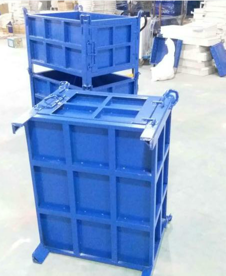 厂家直供可租赁工业零件铁皮箱工具筐重型大铁箱叉车金属卡板箱