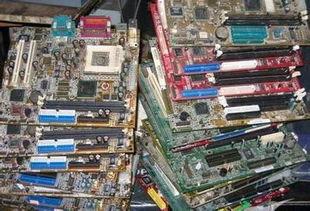 环保工厂大量回收镀金PCB主板废IC芯片提金