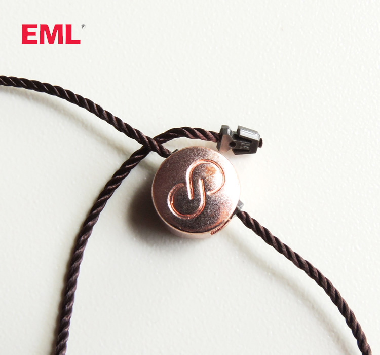 上海EML服装辅料优质金属吊粒圆形浮雕双插吊粒