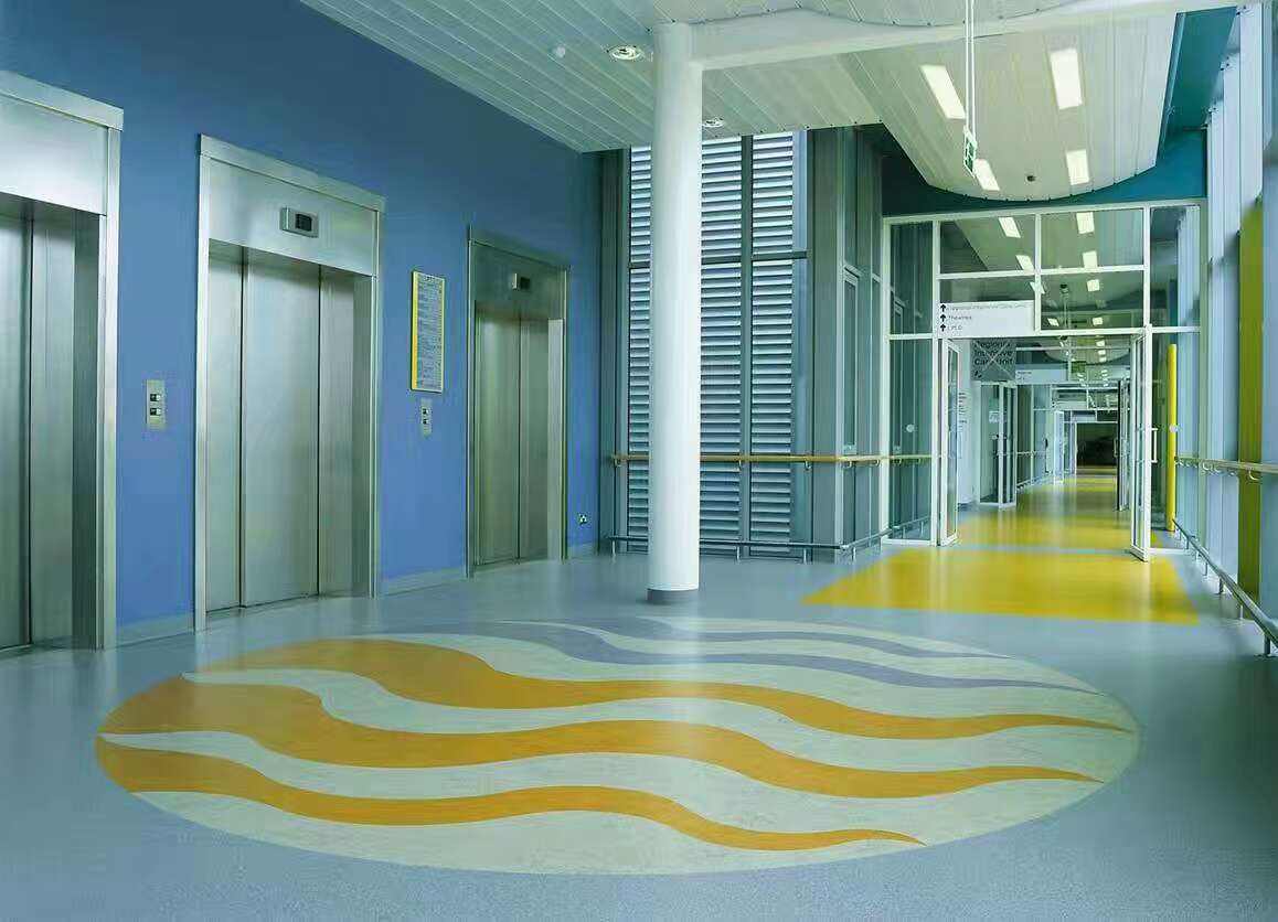 幼儿园学校**环保PVC塑胶地板防滑多彩抗菌地亿建设