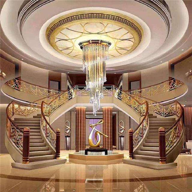 奥金斯铜铝楼梯扶手打造奢华酒店护栏，给您不一样的,带来高贵体验