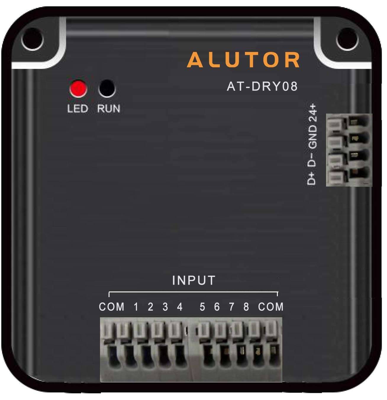 阿尔尤特AT-Dry08八路干接点智能照明控制系统八路输出干接点
