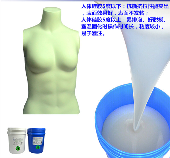 深圳红叶硅胶Y805人体硅胶生产厂家 人体胶