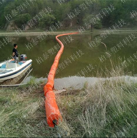 陕北小型河道拦污绳 自浮式塑料拦污排 浮体生产厂家