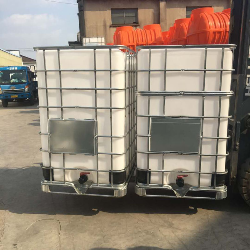 厂家直销 江苏1.5吨塑料吨桶1500L带框架塑料方桶化工周转带框架桶