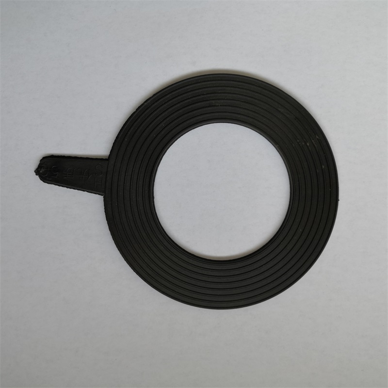 DN900黑色橡胶法兰密封垫片 耐磨橡胶垫片
