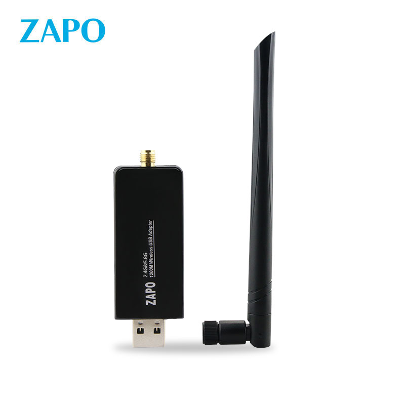 ZAPO品牌 W50L-5DB RTL8812AU 1200M 无线网卡 WIFI接受器