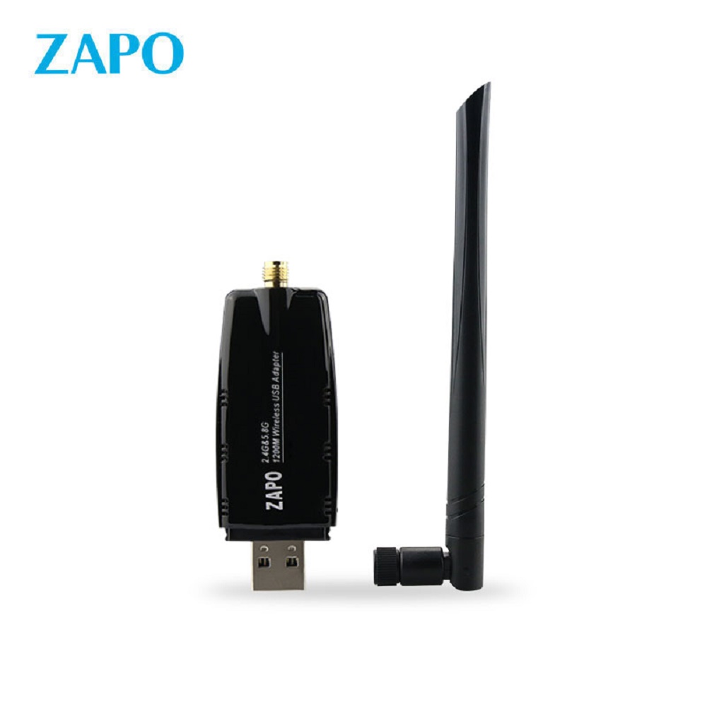 ZAPO品牌 W50-5DB RTL8812AU 无线网卡 双频 WIFI接受器 usb无线网卡