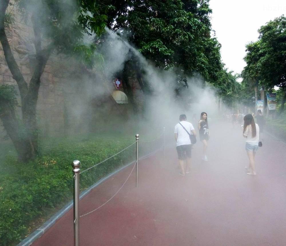 生态西安 生态景观 人造雾造景降温 研发成套人造雾系统 喷雾设备