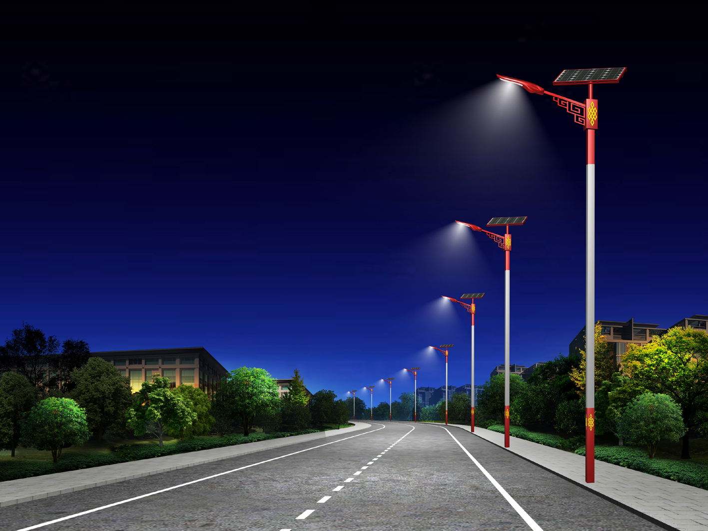 阳江太阳能LED路灯厂家 景观灯 按需定制