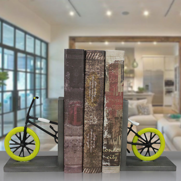 办公室创意书档 装饰品学生自行车书靠