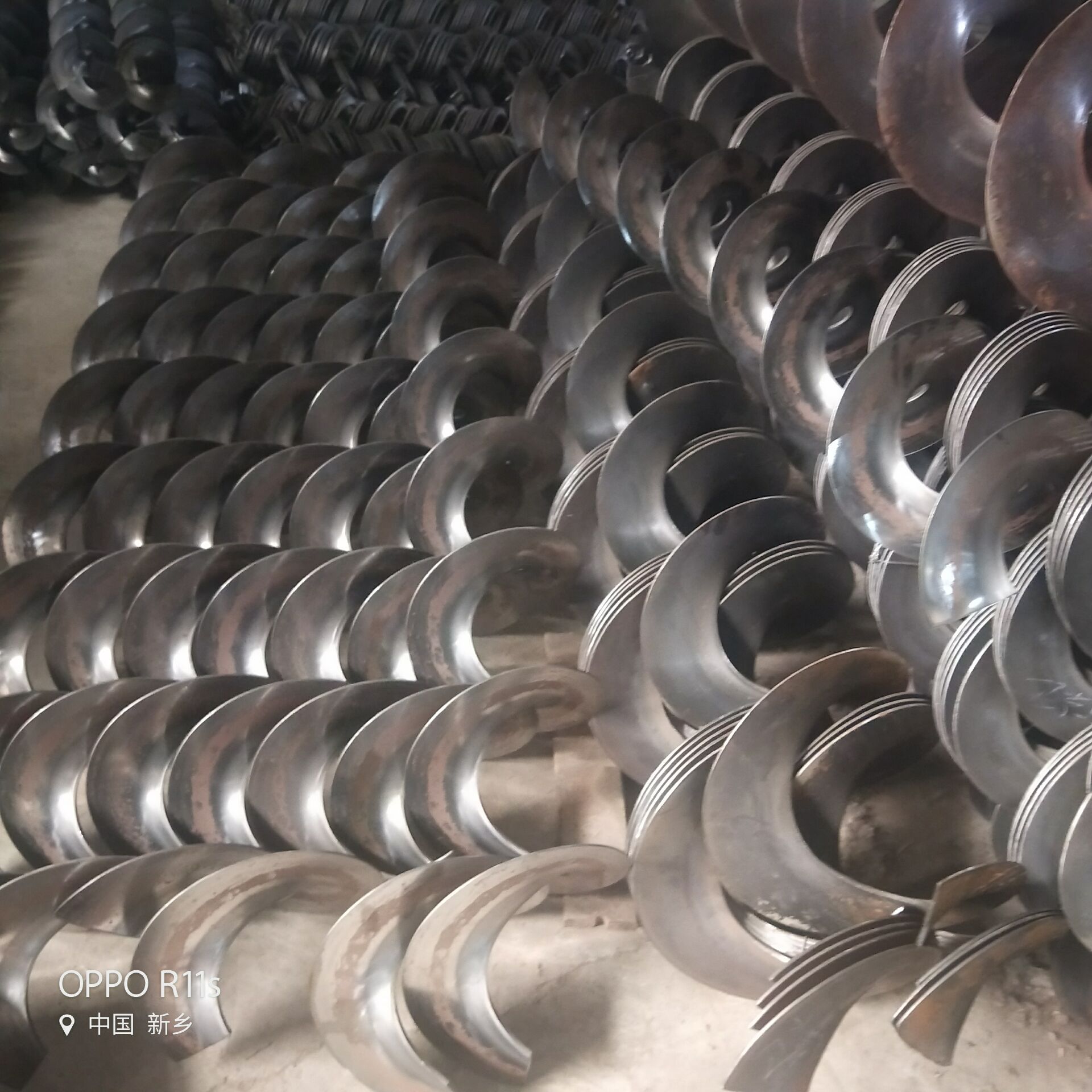 外径190的螺旋片生产不锈钢碳钢螺旋叶片厂家