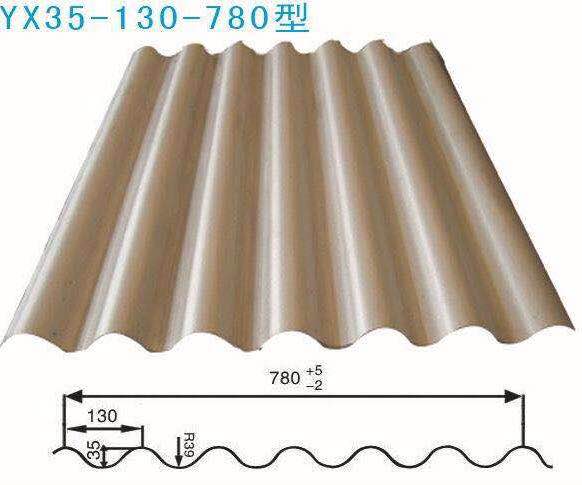 天津厂家生产加工彩钢板35-130-780型圆弧板横排版波浪板