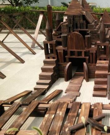 木制塑料拓展大型游乐设备 幼儿园 儿童 室外滑梯攀爬架组合