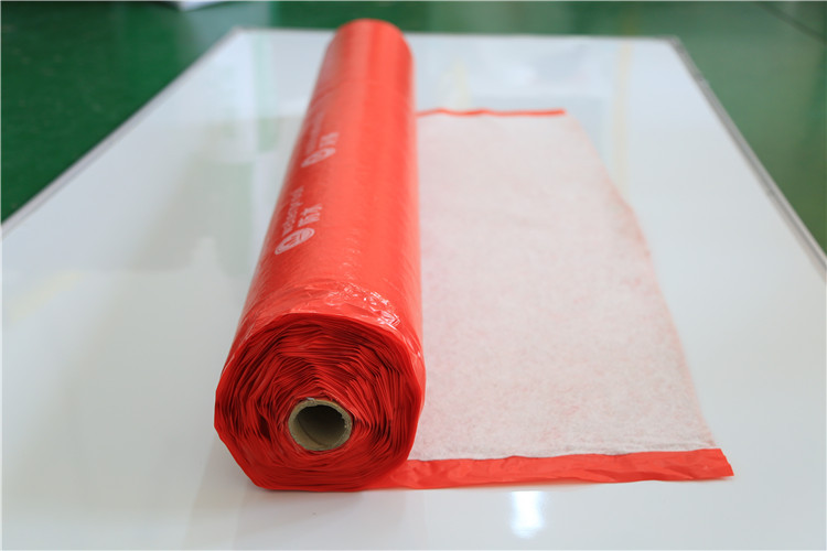 批发供应红色PVC复合针织棉耐磨防潮地膜50平方起批