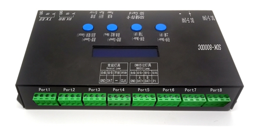 LCD液晶版1-8口RS485同步控制器
