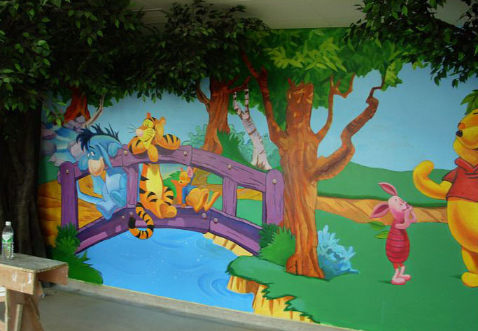 北京幼儿园室内外墙绘经销商 幼儿园手绘 应用范围广泛
