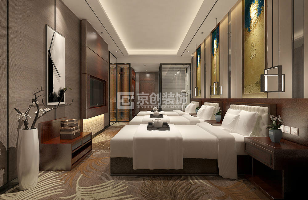 快捷酒店设计装修五要素，郑州京创装饰设计装修方案