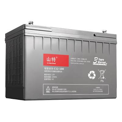 山特C12-250AH 山特电池 电压12V 容量250AH 阀控式铅酸蓄电池 城堡电池
