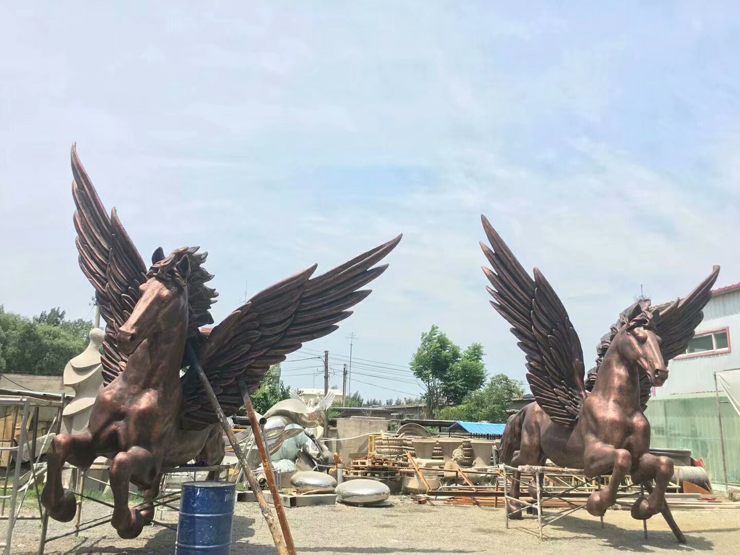八马艺术雕塑厂家 八马艺术雕塑生产商 八马艺术雕塑制造商 动物标志
