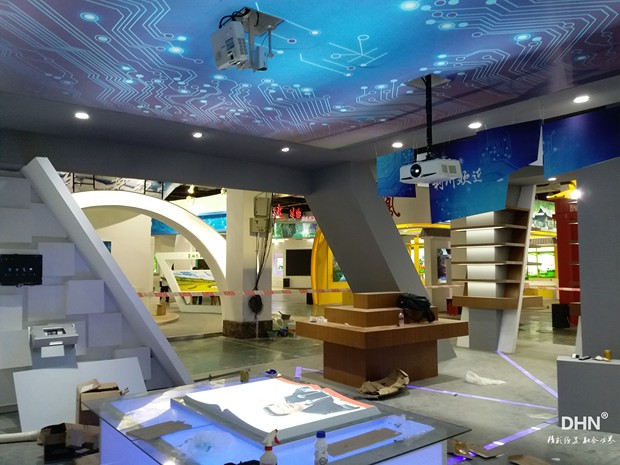 智慧数字企业展厅设计案例 西安一笔一画科技