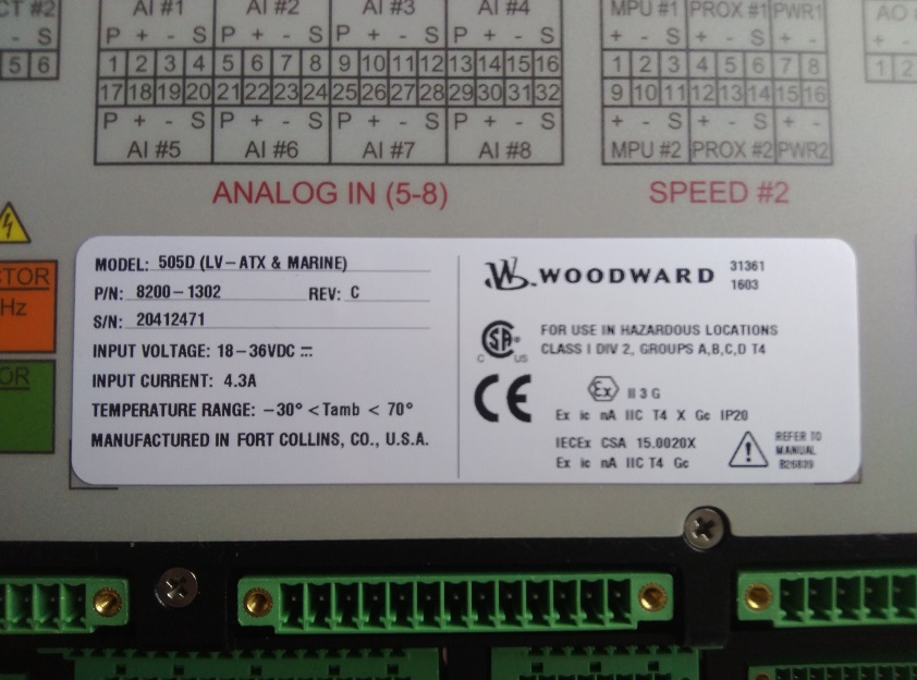 woodward505调速器8200-1302-北京