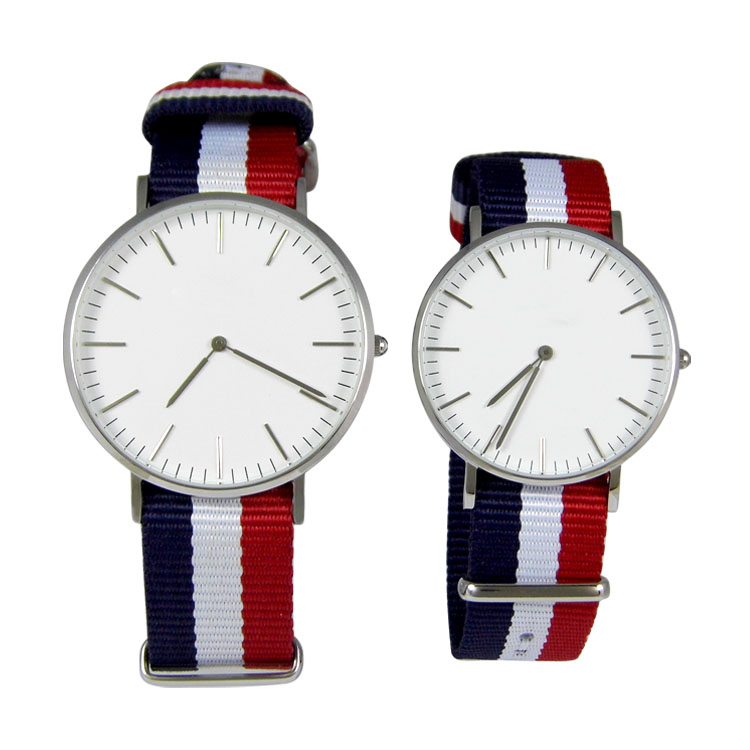 深圳时霸手表工厂直销外贸新款帆布表带石英手表