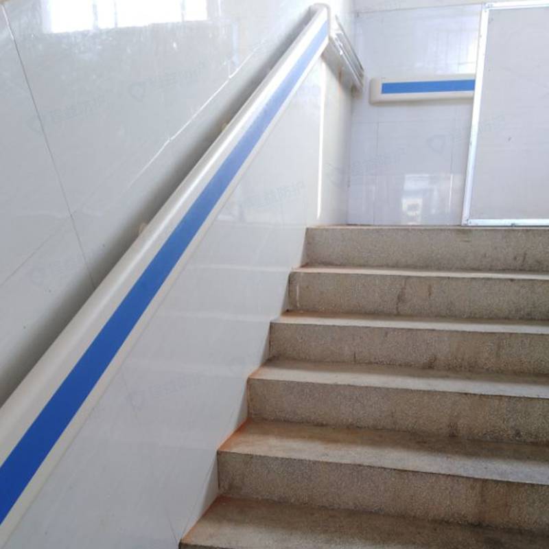 程益防护 医院PVC走廊防撞扶手140养老院医用楼梯过道靠墙通道扶手定制